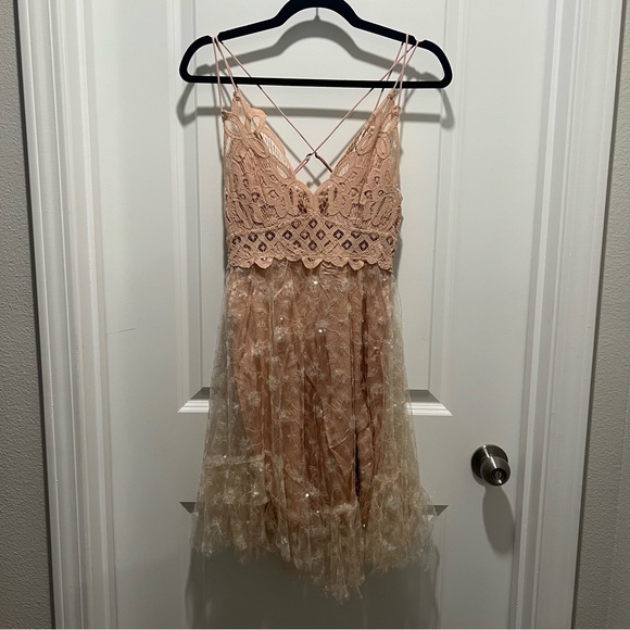 Limited Edition Free People Adella Sequin Dress S - Picture 3 of 5